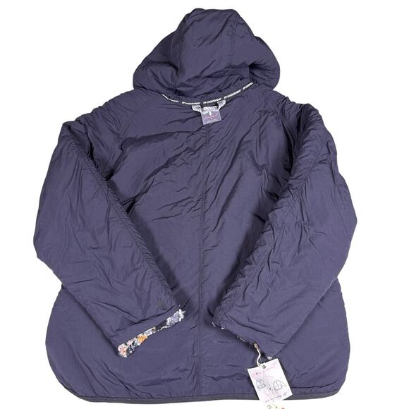 FP Movement Jacquard Elevation Fleece Jacket Reversible Women's M  Black Combo - Picture 11 of 13